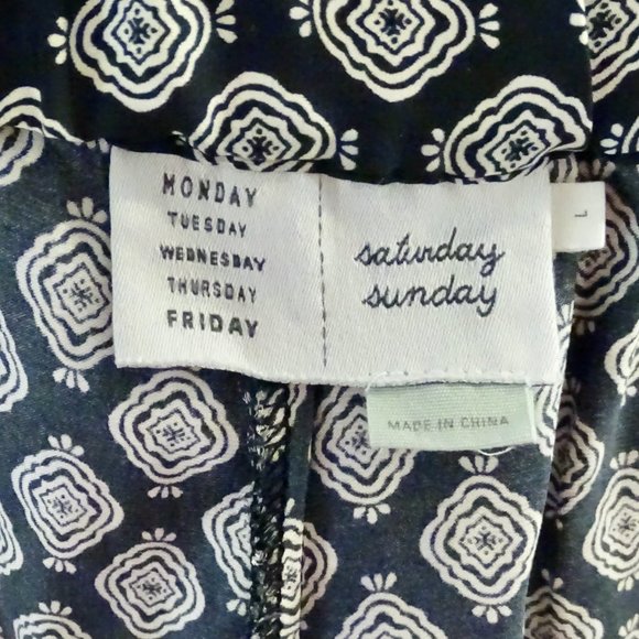 Saturday Sunday Anthropologie Wide Leg Cropped Pants Size Large - Picture 3 of 11